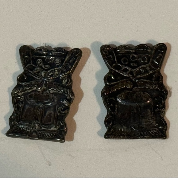 Mayan Aztec Tiki Cufflink Cabochon Charm Earrings
Pendant Vintage Jewelry Making - Picture 1 of 1